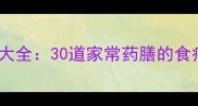 药膳养生菜谱大全30道家常药膳的食疗功效与做法