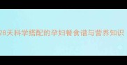 孕期营养黄金指南28天科学搭配的孕妇餐食谱与营养知识附贫血水肿食谱