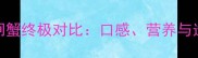 青蟹vs大闸蟹终极对比口感营养与选购指南全