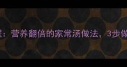 广东冬瓜排骨汤详细教程营养翻倍的家常汤做法3步做出清甜好喝的养生汤品