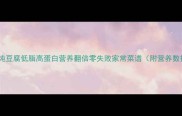 香菇炖豆腐低脂高蛋白营养翻倍零失败家常菜谱附营养数据