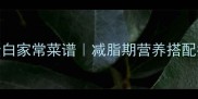 7天不重样低卡高蛋白家常菜谱减脂期营养搭配指南附详细做法