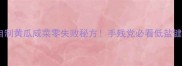 家庭自制黄瓜咸菜零失败秘方手残党必看低盐健康版